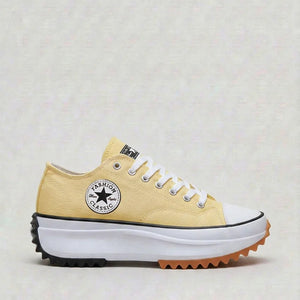 Women's Canvas Platform Trainers | Chunky Lace-Up Sneakers