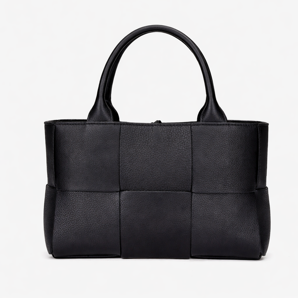 Luxury Woven Tote Bag – Soft Vegan Leather