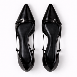Women’s Patent Slingback Heels — Elegant Pointed Toe