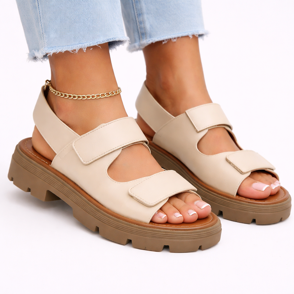Women’s Chunky Platform Sandals – Adjustable Fit, Everyday Comfort