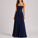 Elegant Draped Maxi Dress