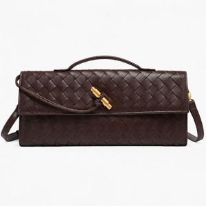 Luxury Woven Clutch Bag – Elegant Evening Shoulder Style