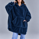 Women's Winter Oversized Fleece Hoodie – Ultra Warm & Cozy Sherpa Blanket Sweatshirt