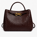 Woven Luxury Tote Bag – Soft Vegan Leather Everyday Shoulder Bag