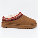 Women’s Suede Clogs | Warm Fur Lined Slip-On Winter Shoes