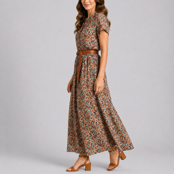 Women’s Paisley Summer Midi Dress