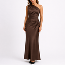 Women’s Satin Evening Gown Maxi Dress