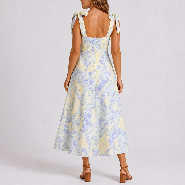 pastel ruched dress Pastel Ruched Maxi Dress Summer Event Gown