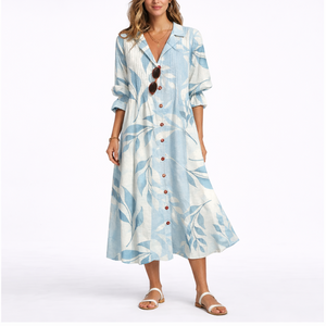 Flattering Floral Maxi Dress – Elegant Fit & Effortless Comfort