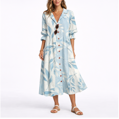 Flattering Floral Maxi Dress – Elegant Fit & Effortless Comfort