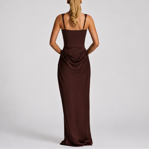 Women's Fitted Corset Maxi Dress