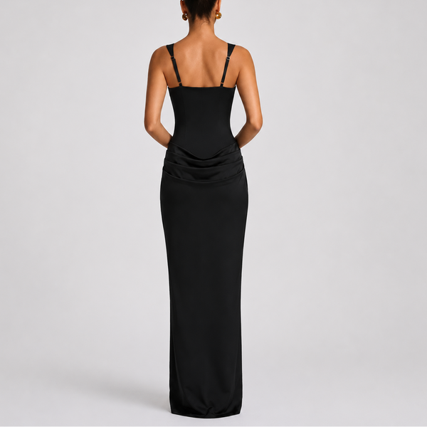 Women's Fitted Corset Maxi Dress