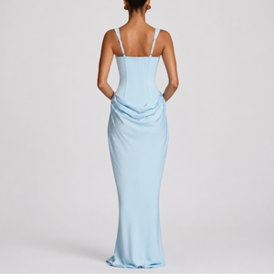 Women's Fitted Corset Maxi Dress