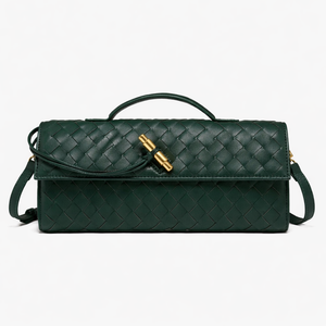 Luxury Woven Clutch Bag – Elegant Evening Shoulder Style