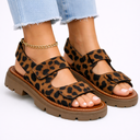 Women’s Chunky Platform Sandals – Adjustable Fit, Everyday Comfort