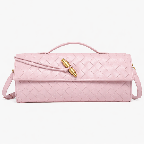 Luxury Woven Clutch Bag – Elegant Evening Shoulder Style