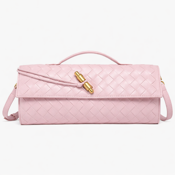 Luxury Woven Clutch Bag – Elegant Evening Shoulder Style