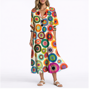 Flattering Floral Maxi Dress – Elegant Fit & Effortless Comfort
