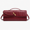 Luxury Woven Clutch Bag – Elegant Evening Shoulder Style