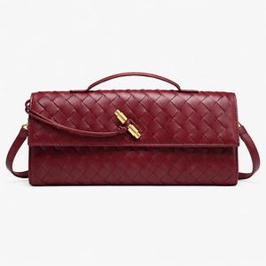 Luxury Woven Clutch Bag – Elegant Evening Shoulder Style
