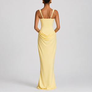 Women's Fitted Corset Maxi Dress