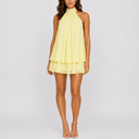Women’s Elegant Halter Mini Dress for Parties & Events