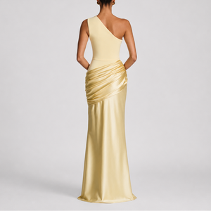 Women's Elegant One Shoulder Maxi Dress