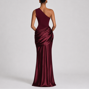 Women's Elegant One Shoulder Maxi Dress