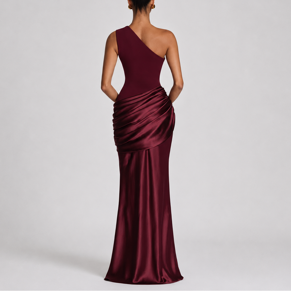 Women's Elegant One Shoulder Maxi Dress