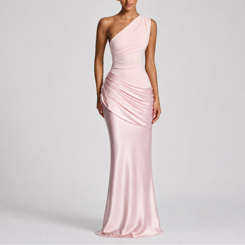Women's Elegant One Shoulder Maxi Dress