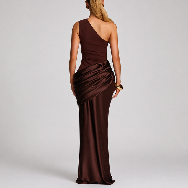 Women's Elegant One Shoulder Maxi Dress