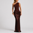 Women's Elegant One Shoulder Maxi Dress