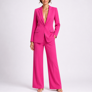 Women’s Tailored Blazer and Wide-Leg Pants Set