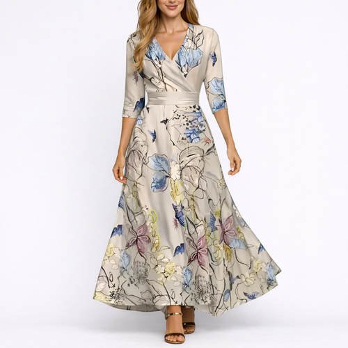 Elegant Floral Maxi Dress