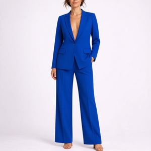 Women’s Tailored Blazer and Wide-Leg Pants Set