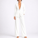 Women’s Tailored Blazer and Wide-Leg Pants Set