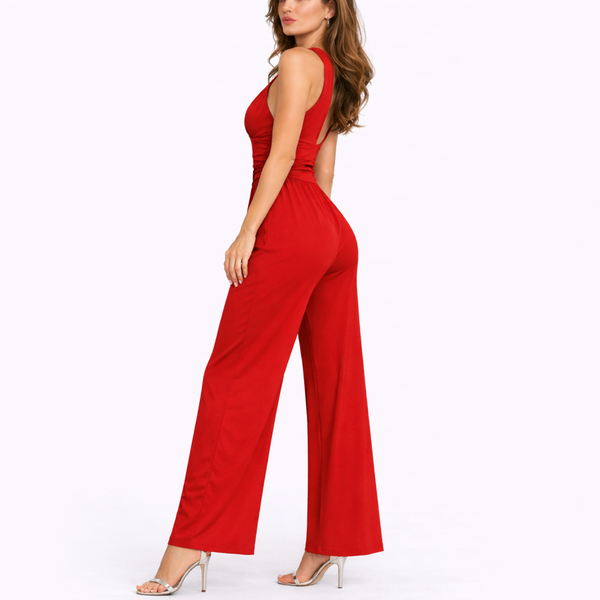 Chic Sleeveless Wide-Leg Jumpsuit
