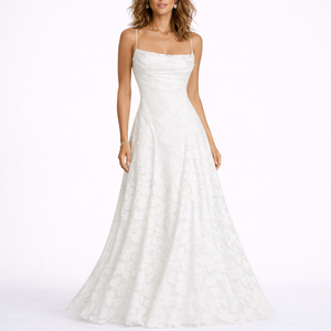 Maxi Dress with Open Back & Floral Texture