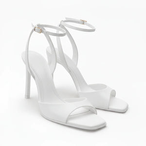 Women’s High Heel summer Sandals – Square Toe Ankle Strap Fit