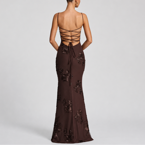 Women’s Floral Embroidered Maxi Dress