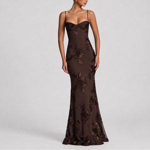 Women’s Floral Embroidered Maxi Dress