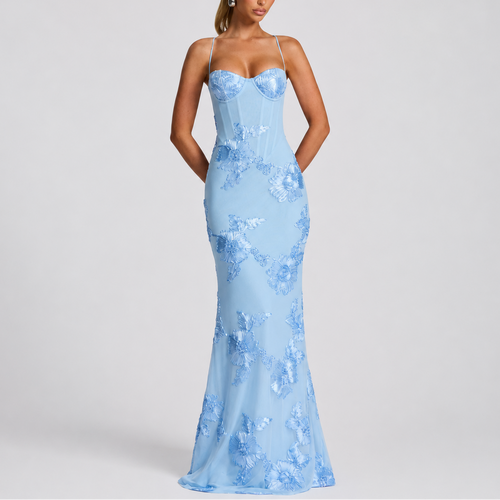 Women’s Floral Embroidered Maxi Dress