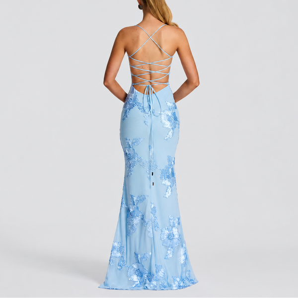Women’s Floral Embroidered Maxi Dress
