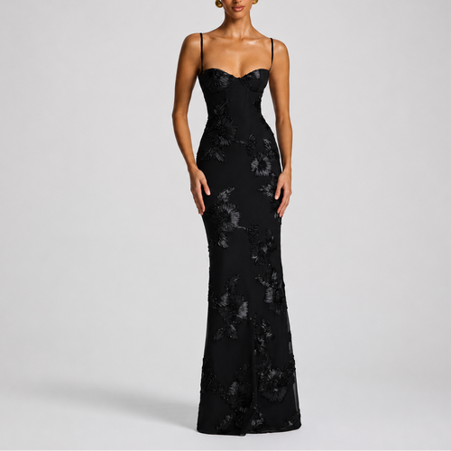Women’s Floral Embroidered Maxi Dress