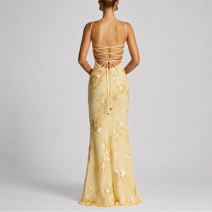 Women’s Floral Embroidered Maxi Dress