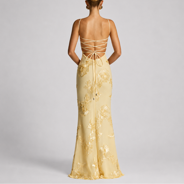 Women’s Floral Embroidered Maxi Dress