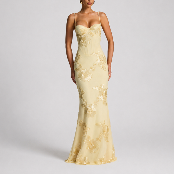 Women’s Floral Embroidered Maxi Dress