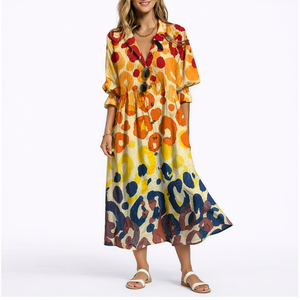 Flattering Floral Maxi Dress – Elegant Fit & Effortless Comfort