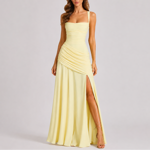 Elegant Draped Maxi Dress